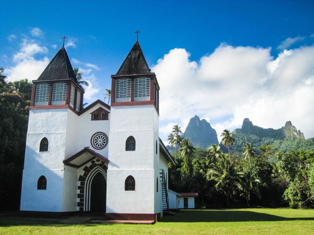 Francouzská Polynésie - kostely a další duchovní stavby a památky