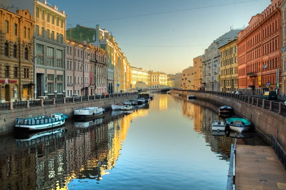Gribojedův kanál v Petrohradu, Rusko