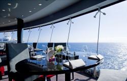 MSC Divina - MSC Cruises - překrásný výhled na moře z jedné z restaurací na lodi