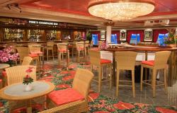 Pride of America - Norwegian Cruise Lines - elegantní bar Pink's Champagne